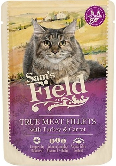 Sam's Field Kedi Pouch Hindi Fileto & Havuç 85 G