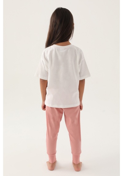 U.s. Polo Assn Lisanslı Daisy Krem Kız Çocuk Pijama Takımı 5274-43035 Krem