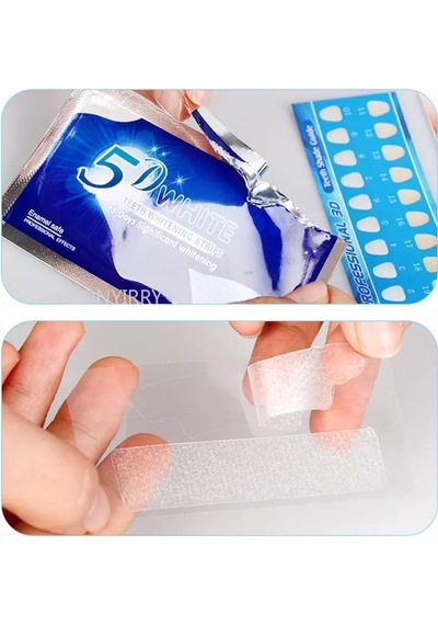 5d White Diş Lekesi Ve Taşını Giderirci Taşınabilir Diş Temizleyici 1 Adet + 2 Adet Diş Beyazlatma Bandı