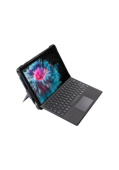 Microsoft Surface Pro 4-5-6-7 Kılıf Outdoor Darbe Emici Kılıf Siyah