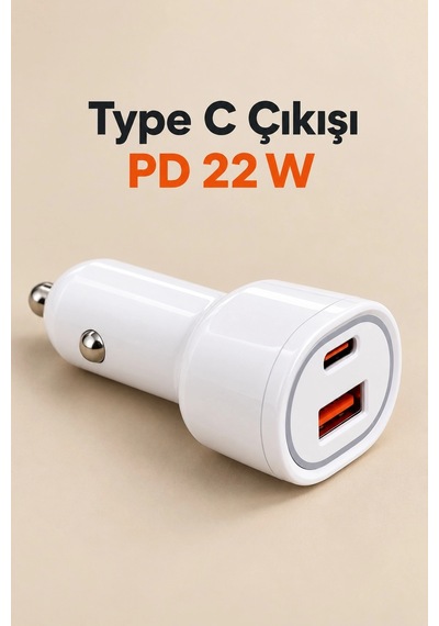 Mey İthalat Pd 22w Type C Çıkışlı Araç Şarj Cihazı Diğer