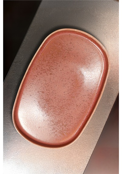 6'lı Elipse Shape Rosa Oval Tabak 34 Cm Şık Ve Modern Porselen Servis Tabağı Beyaz