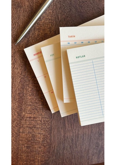 4'lü Masaüstü Tarihsiz Planlayıcı Set Hedefler, Haftalık Planlayıcı, Noktalı Ve Çizgili Notepa Çok Renkli