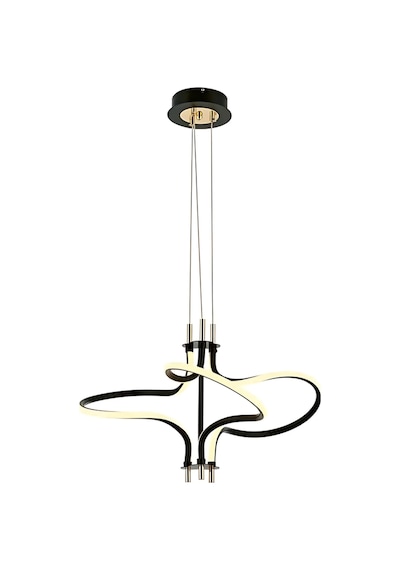 Clarita 3 Renkli Led Avize Siyah