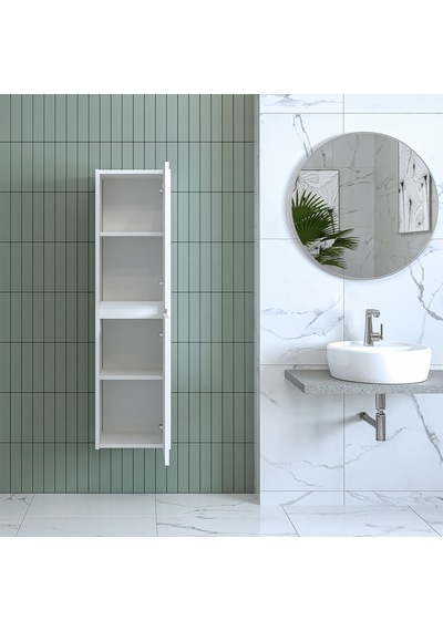 Banos Banyo Roomart Bd2 Ayaksız 2 Kapaklı Mat Beyaz 130 X 35 Cm B Mat Beyaz