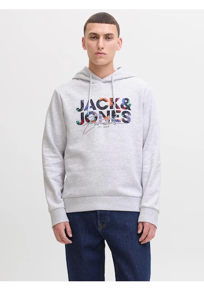 Jack & Jones Jack&jones Jjgeplas Sweat Hood Ln Sweatshırt Gri