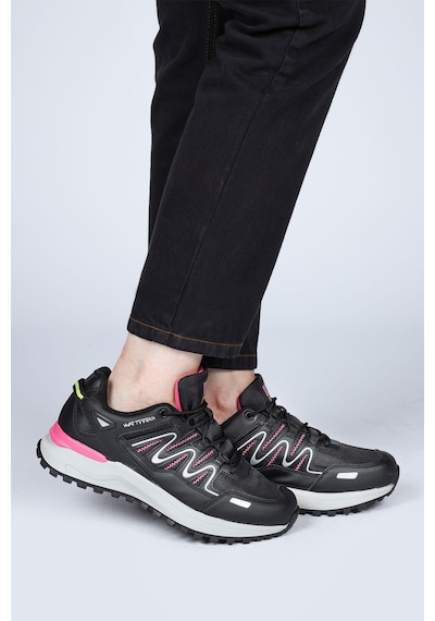Jump 28792 Siyah - Fuşya Kadın Outdoor Spor Ayakkabı Bej