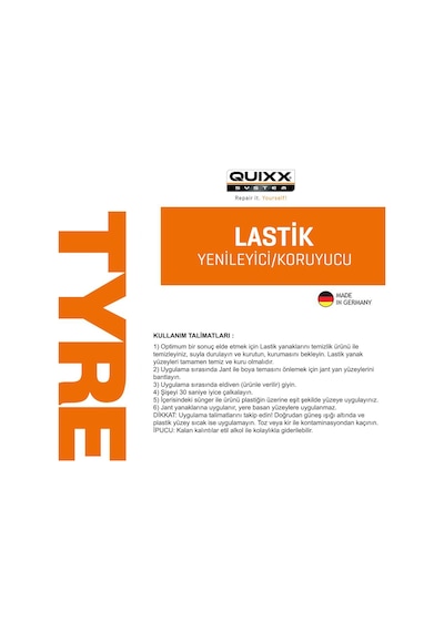 QUIXX® Lastik Canlandırıcı Cila