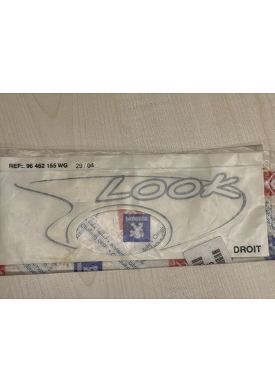 Peugeot 206, Look Yazı Sağ Beyaz Oem 8665.t5