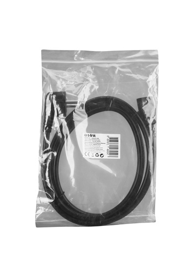 S-link Sl-p418 1.8 Metre 3x1.5mm Siyah Lüks Power Kablosu Plastik Mh-hs5719-0610
