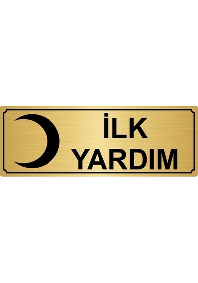 Ilk Yardım Yönlendirme Levhası 7cmx20cm