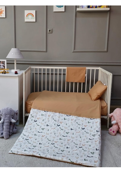 Yuar Baby Bebek Nevresim Seti - Pudra Somon