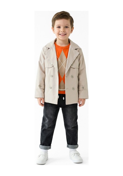 Xo Kids Erkek Çocuk 3lu Alt Üst Takım 2-5 Yaş 12206 Gri