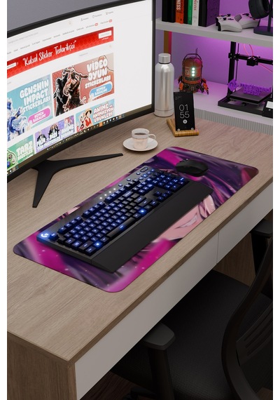 Oshi No Ko Anime V2 - 70x30 Xl Gaming Kauçuk Kaymaz Taban Mouse Pad Fare Altlığı