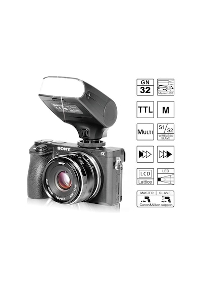Meike MK320S Sony Uyumlu TTL Speedlite Flaş