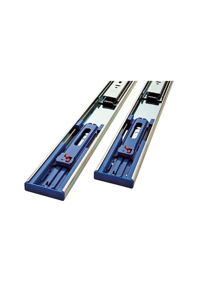 942005 Soft-close Rulman Çekmece Kızağı, 20 İnç, 1 Çift 2 Adet , Çinko Kaplama