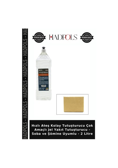 Hızlı Ateş Kolay Tutuşturucu Çok Amaçlı Jel Yakıt Tutuşturucu - Soba Ve Şömine Uyumlu - 2 Litre
