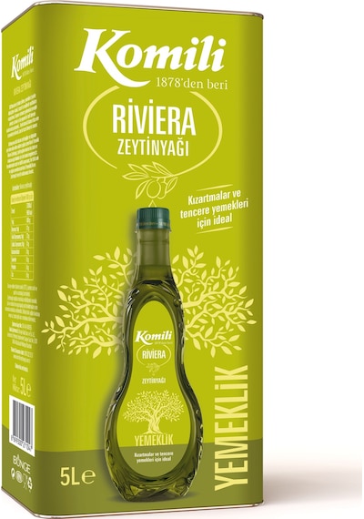 Komili Yemeklik Riviera Zeytinyağı 5 L