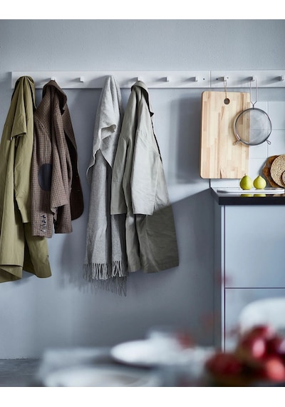 Ikea Kubbıs Banyo Askısı 3 Kancalı 45 X 10 X 9 Cm Beyaz