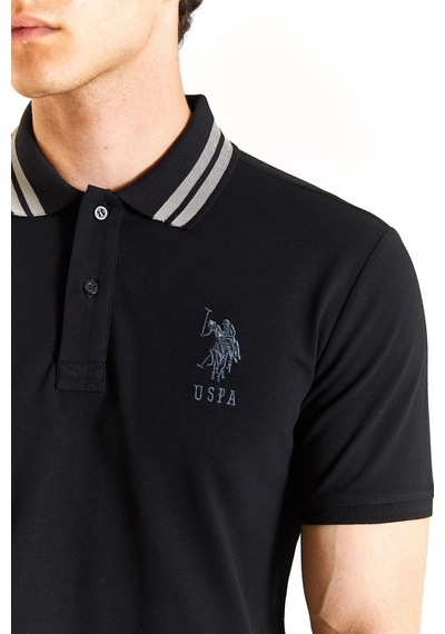 U.s. Polo Assn. Slim Erkek Tişört 50279569-vr046-siyah Siyah