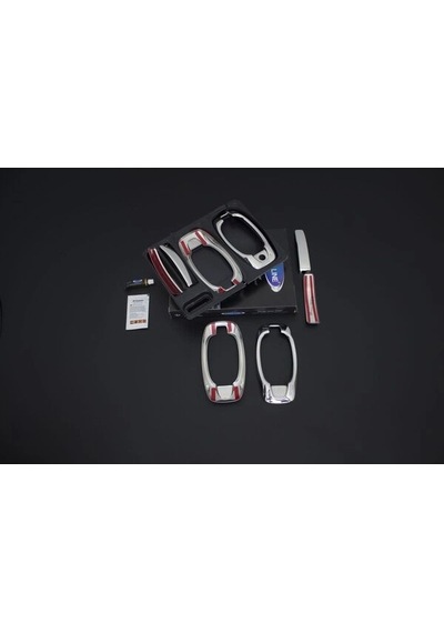 Citroen Nemo Krom Kapı Kolu 4 Kapı 8 Parça Set 2007-2016 Arası