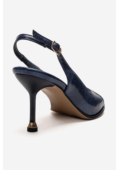 Luvishoes Iselın Lacivert Kadın İnce Topuklu Ayakkabı Lacivert