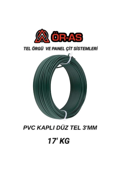 Pvc - Kaplı Düz Tel - 3 Mm Kalınlık - 17 -kg