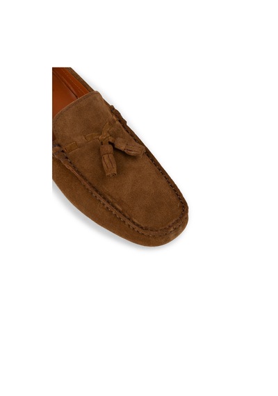 Deery Erkek Hakiki Süet Taba Rengi Püsküllü Makosen - E0950mtbac01
