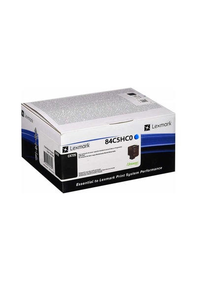 Tonersepeti Lexmark 84c5hc0 Yüksek Kapasiteli Mavi Toner Cx725