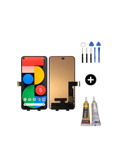 Google Pixel 5 Gd1yq Gtt9q G5nz6 Uyumlu A Kalite Lcd Ekran Dokunmatik + Montaj Seti