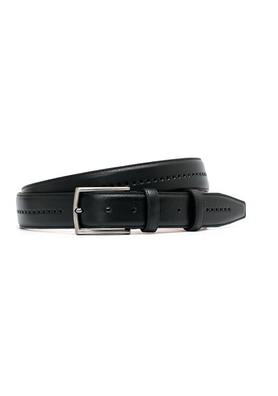 Siyah Erkek F-034-55 Grande Klasik Kemer Genişlik 3.5 Cm