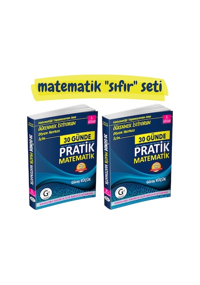 30 Günde Sıfırdan Matematik Seti - 2 Kitap