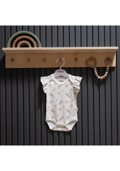 Tiffany Baby & Kids Tiffany Baby Purple Grape Theme Atlet Fırfırlı Body 47009 Ekru
