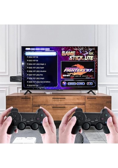 Zhltools 20000 Oyunlu 2.4g Kablosuz Çift Kol Retro i Game Stick Taşınabilir Mini Oyun Çubuğu