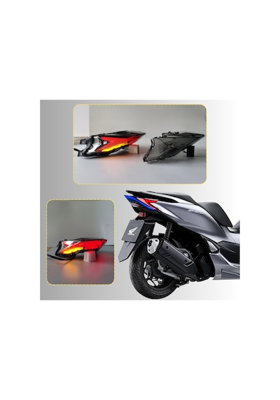 Honda Pcx Füme Stop Lambası Camı 2021-2024 Modellere Tam Uyumlu Modifiye Füme Stop Cam Füme