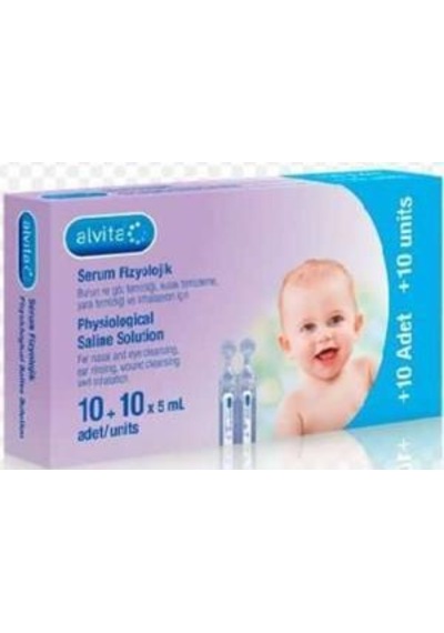 Alvita Serum Fizyolojik 5 ml 10 + 10 Adet