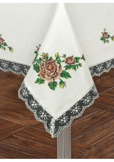 Kanaviçe Dijital Baskı 120x150 Masa Örtüsü