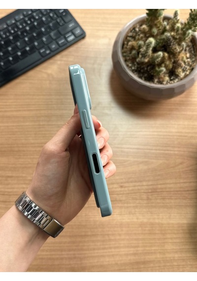 Apple Uyumlu iPhone 16 Pro Animasyonlu Stylus Silikon Kılıf Yeşil