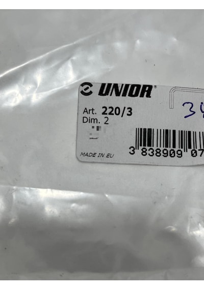 Unior 220/3 6 Köşe Allen Anahtar 2mm 1 Adet