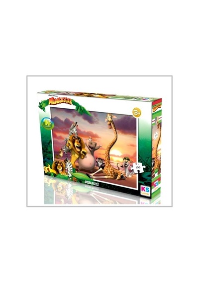 Ks Games Madagascar Puzzle 100 Parça Puzzle