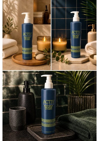 Actıv Body Care Mavi Ambalajlı Ferahlatıcı Vücut Nemlendirici Duş Jeli 360 Ml Tüm Cilt Tipleri İçin Fresh