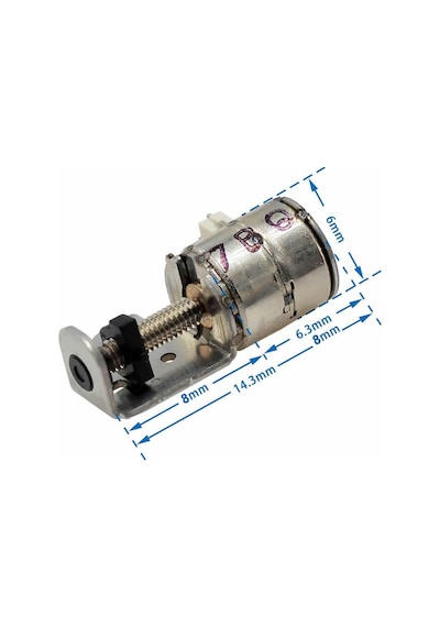 Micro Step Motor Slider Mini Micro Iki Fazlı Dört Telli Minyatür Kayar Vidalı Step Motor
