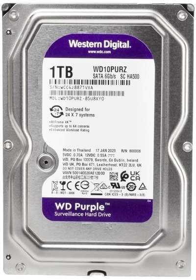 Western Digital 1tb Purple Hard Drive