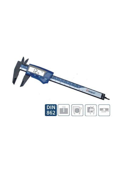 Dasqua 0-150mm Djital Plastik Kumpas 0.01mm 2035-0005