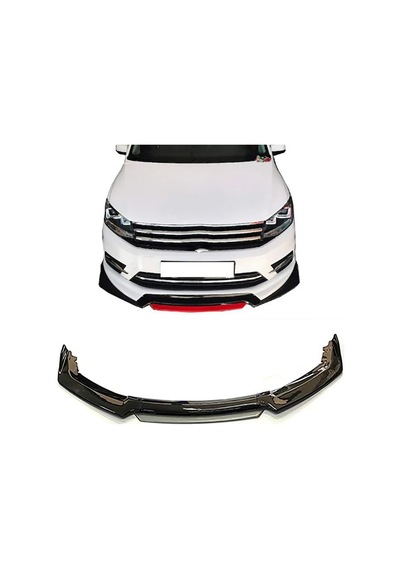 Vw Caddy Gri Renkli Ön Lip 4 Prç P.siyah Abs 2010-2015