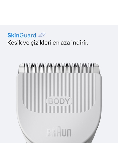 Braun Vücut Tıraş Makinesi Series 3, +3 Aksesuar, Su Geçirmez, Bg3530 8 Saat