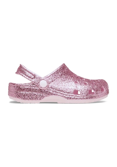 Crocs Klasik Kalın Simli Çocuk Terlik Pembe