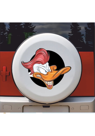Yaramaz Ördek Sticker - Araba Oto Motosiklet Karavan Sticker - 00035 20x16 Cm