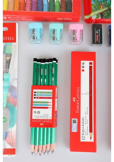 Orjinal Faber-castell Premium 102 Parça Boyama Seti Pastel Boya,boyama Kitabı,sulu Boya,oyun Hamuru