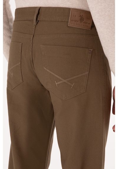 U.S. Polo Assn. Erkek Haki Slim Fit Kanvas / Chino Pantolon 50310340-VR027